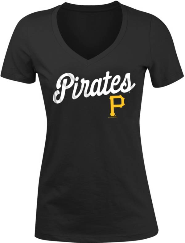 New Era Women's Pittsburgh Pirates Tri-Blend V-Neck T-Shirt