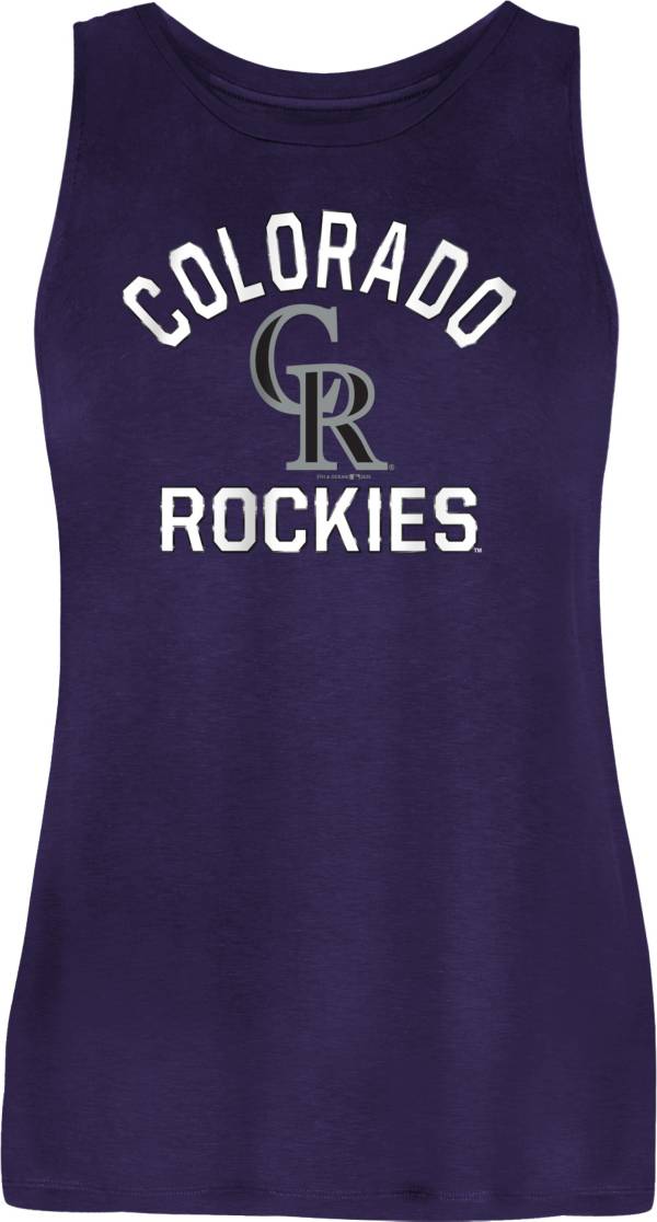 New Era Women's Colorado Rockies Purple Poly Rayon Tank Top