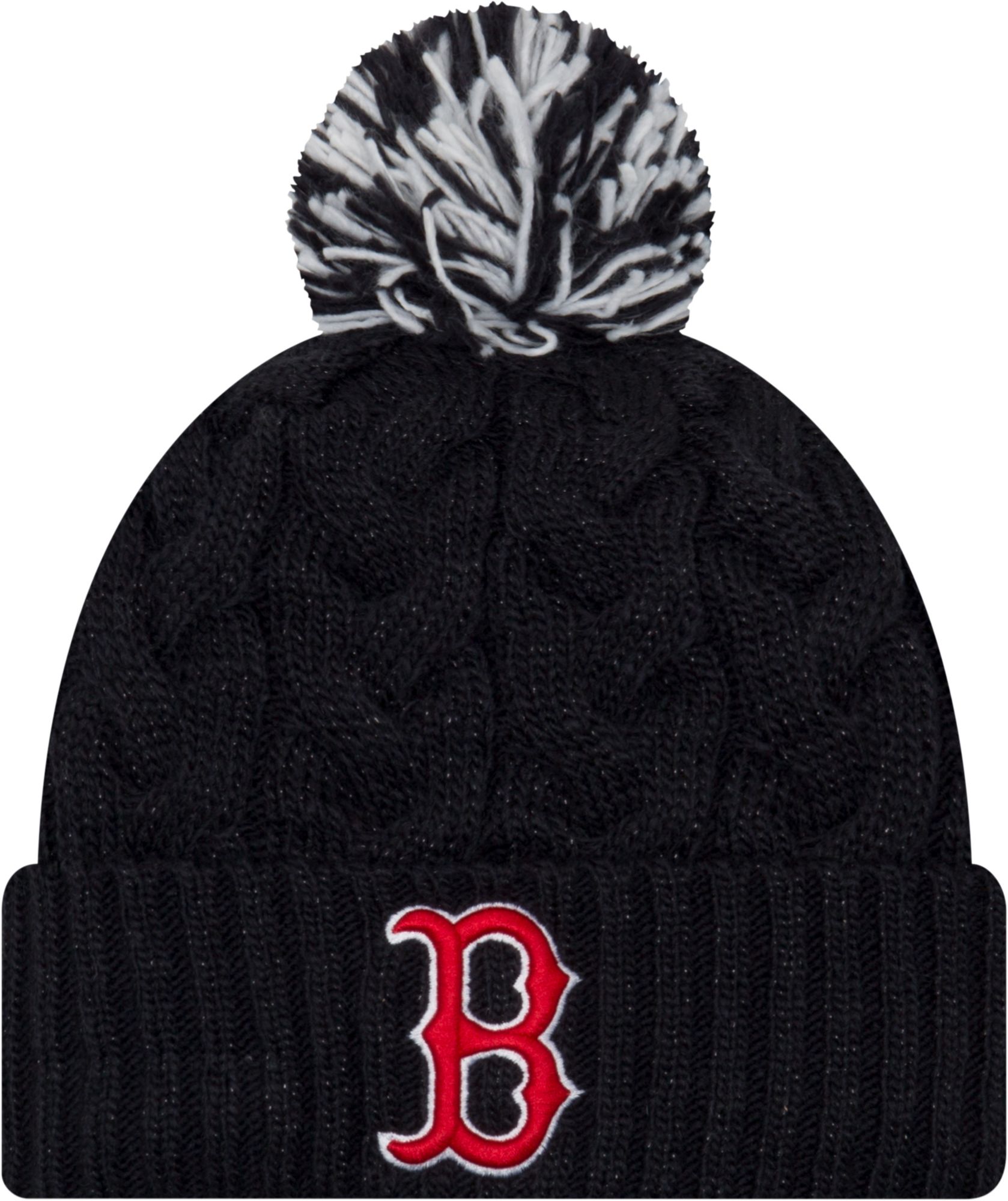 red sox pom pom hat