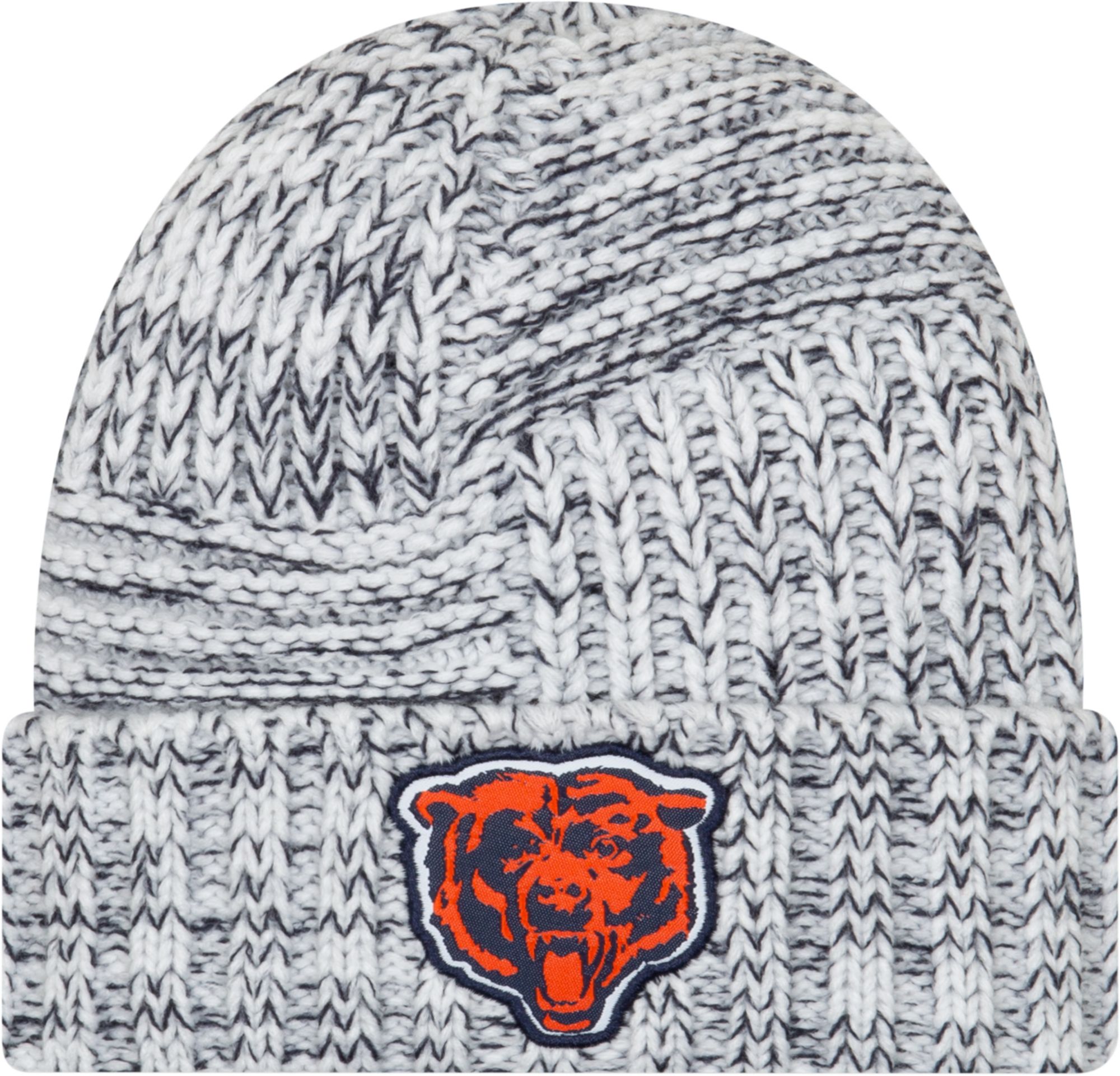 new era men's salute to service chicago bears olive cuffed knit