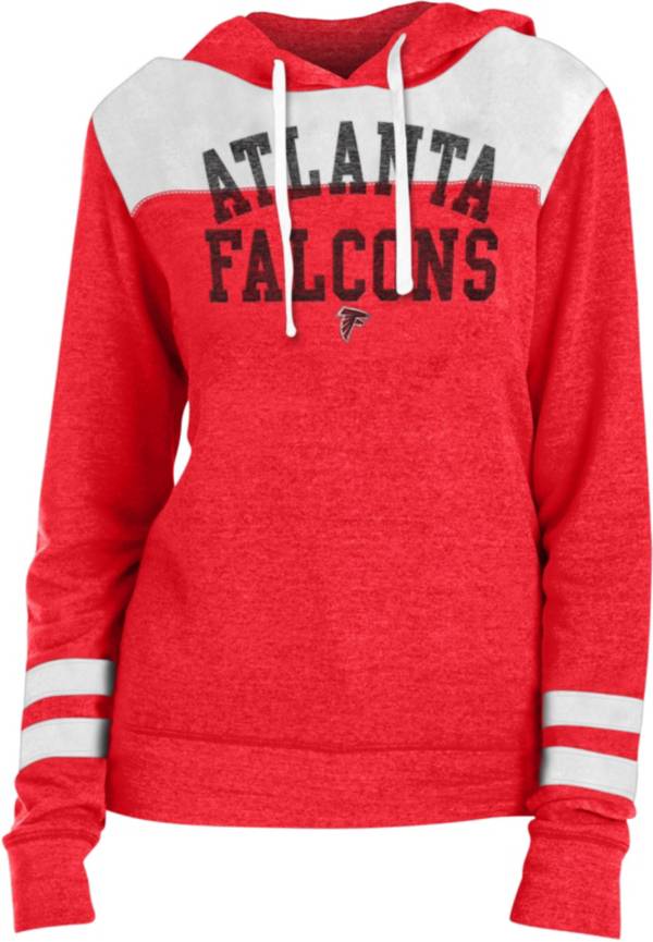 New Era Women's Atlanta Falcons Tri-Blend Fleece Red Hoodie