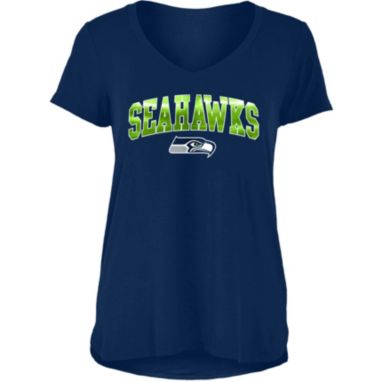 sorry, New Era Women's Seattle Seahawks Navy Foil V-Neck T-Shirt is currently out of stock
