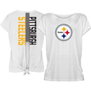 sorry, New Era Women's Pittsburgh Steelers Split Back White T-Shirt is currently out of stock