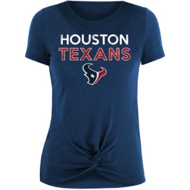 sorry, New Era Women's Houston Texans Navy Glitter Knot Front T-Shirt is currently out of stock