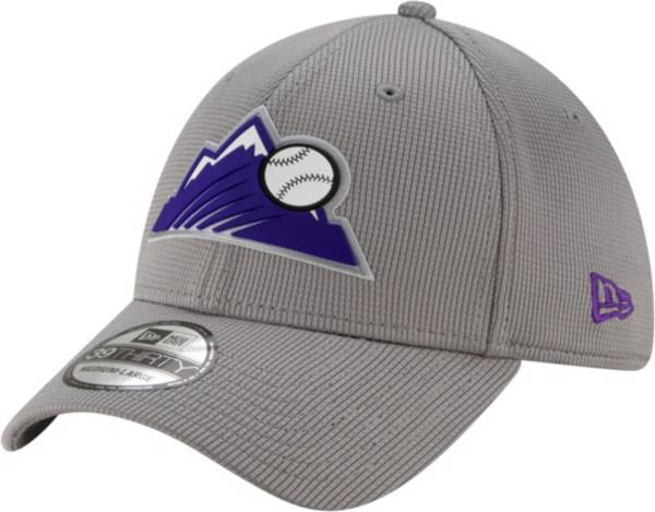 New Era Men's Colorado Rockies Gray 39Thirty Clubhouse Stretch Fit Hat