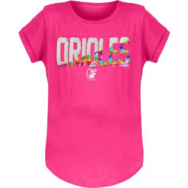 sorry, New Era Youth Girls' Baltimore Orioles Pink Flip Sequins T-Shirt is currently out of stock