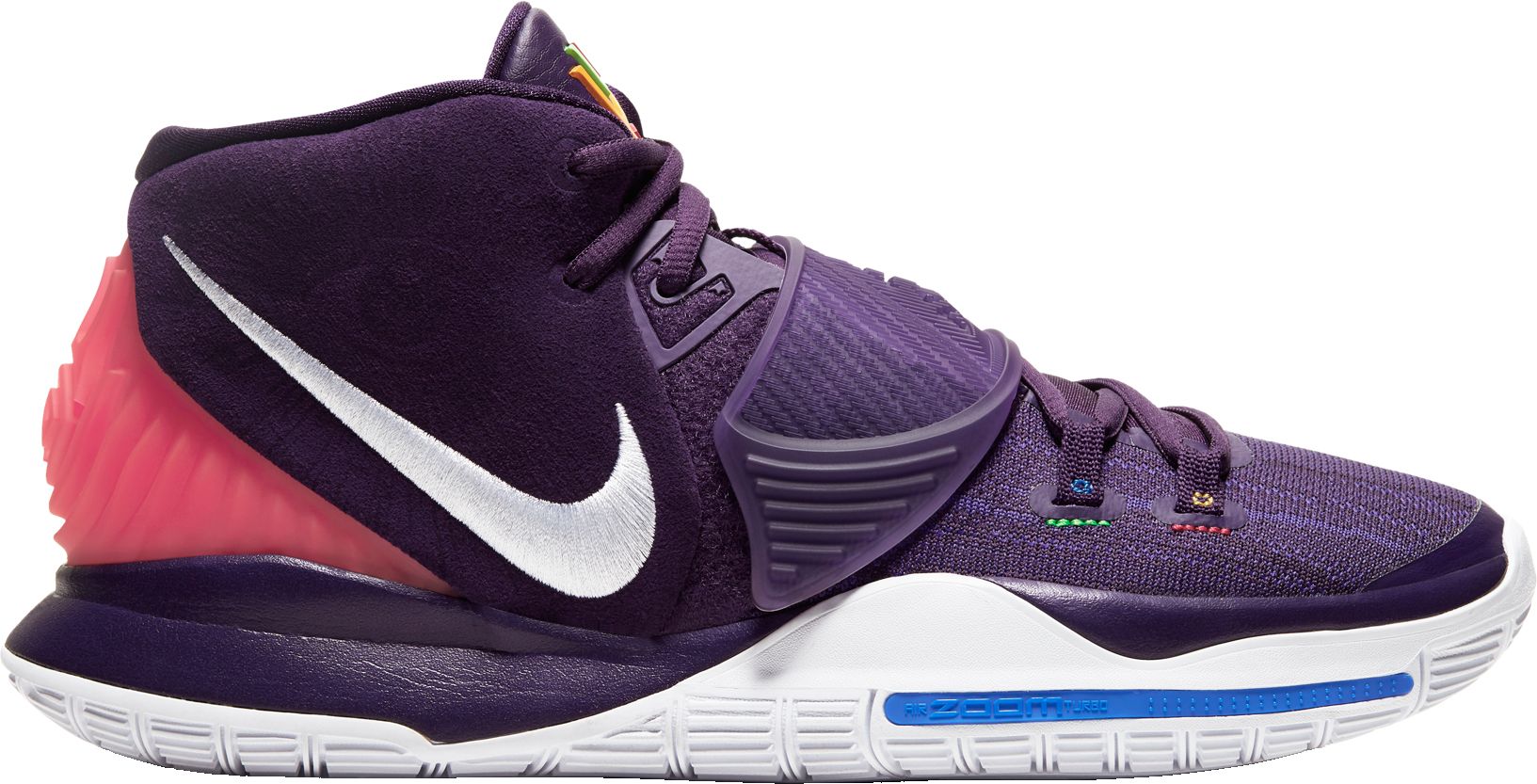 purple white basketball shoes