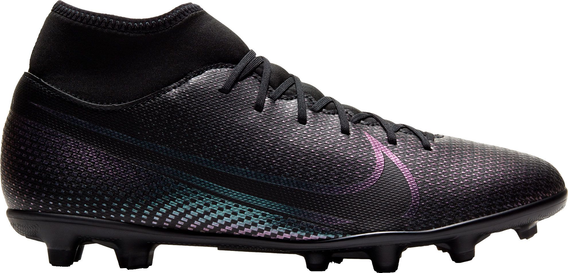 black nike high top soccer cleats