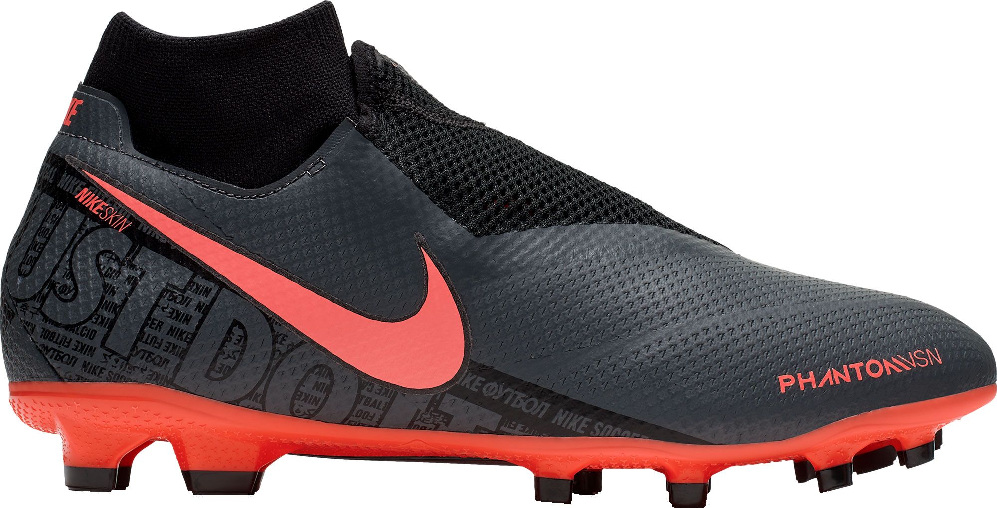 nike grey and orange cleats