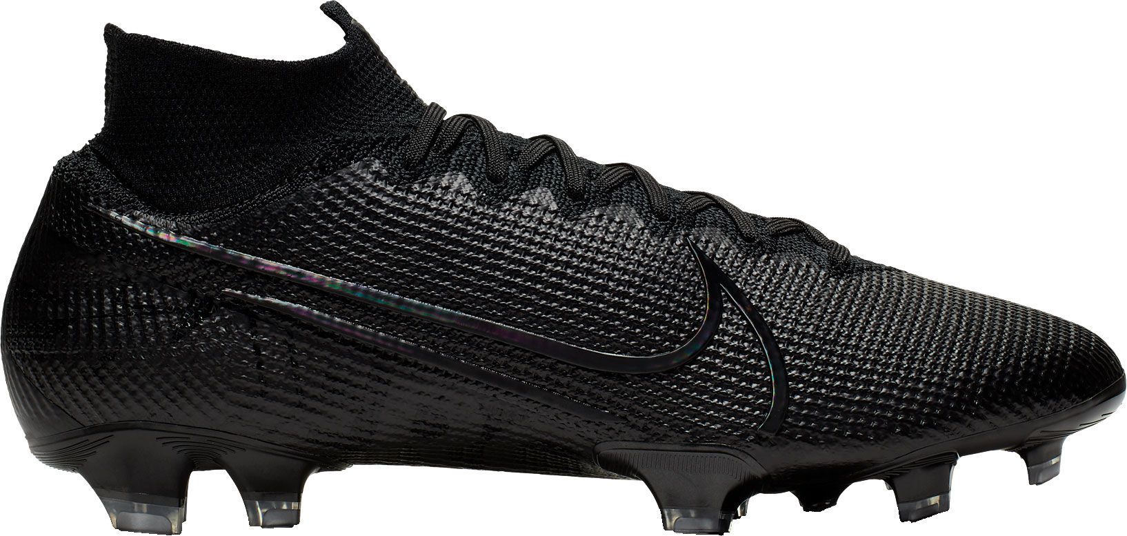 Men 's Soccer Cleats Nike Mercurial Superfly 6 Elite FG Black.