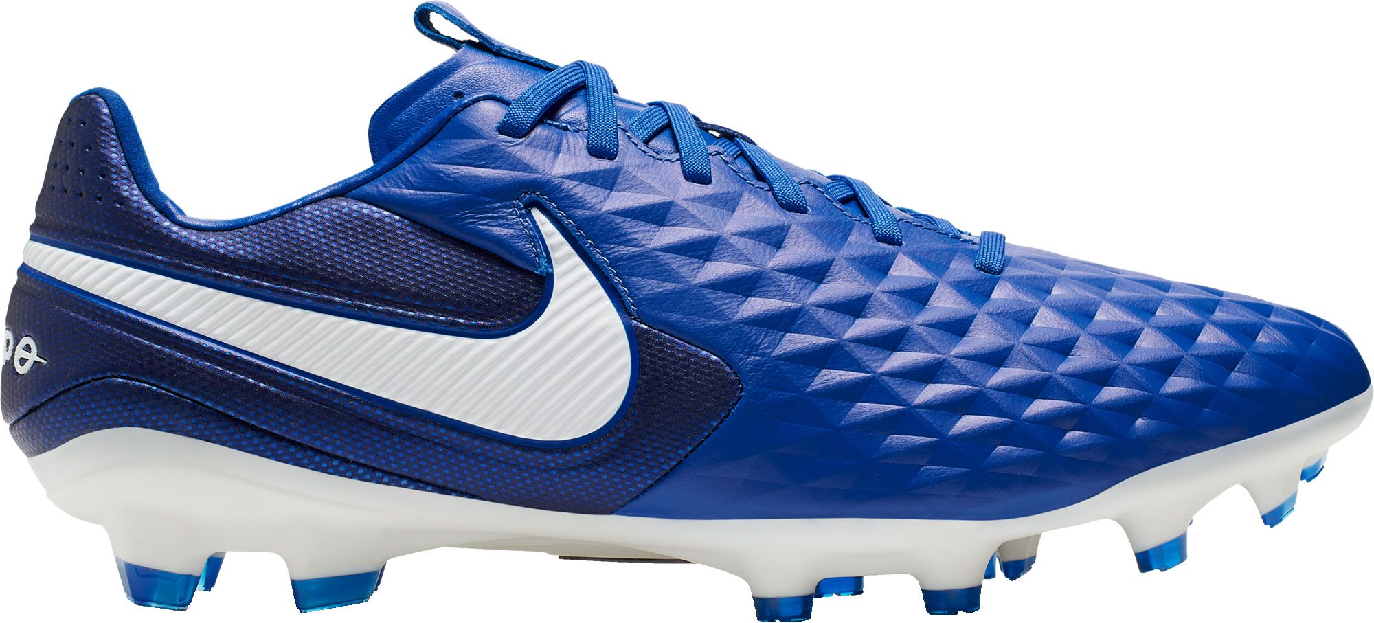 nike soccer cleats blue and white