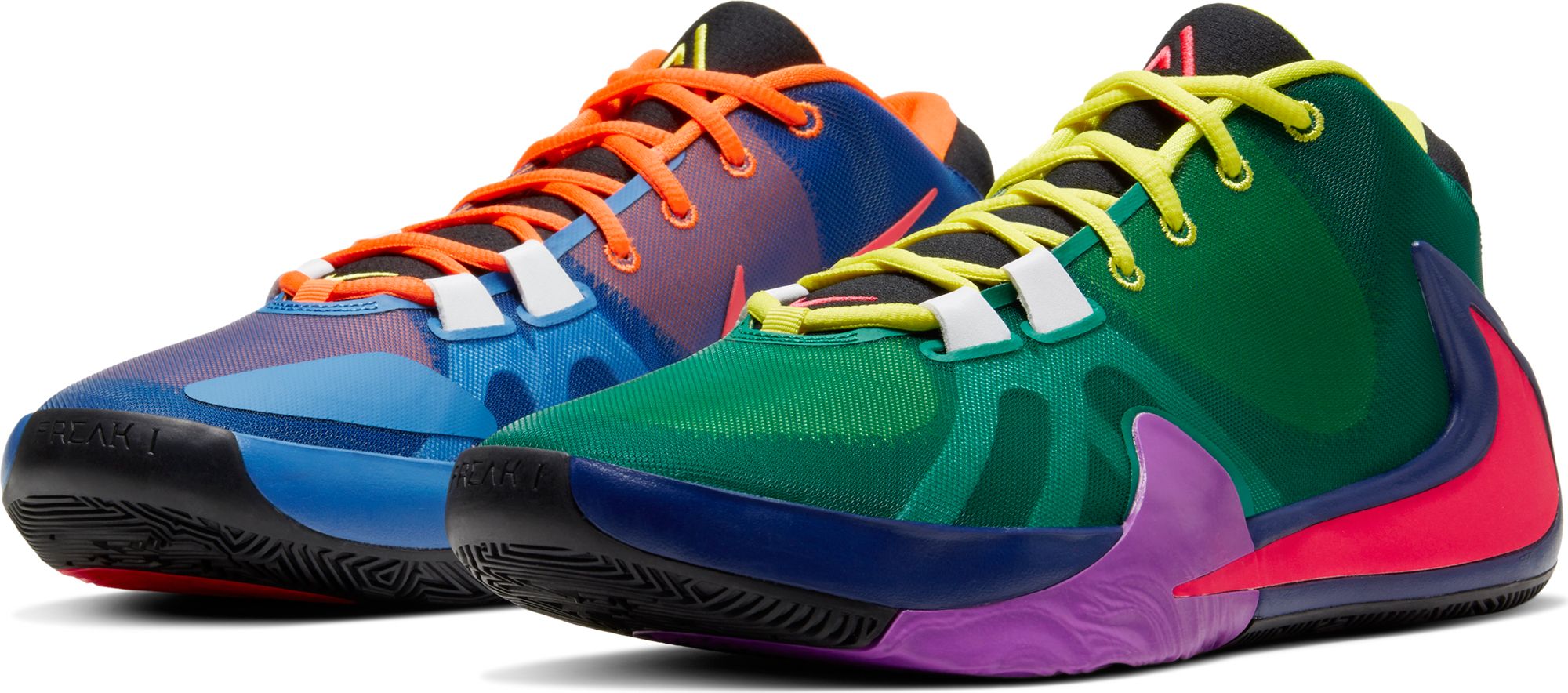 men's nike zoom freak 1 multi basketball shoes