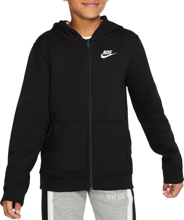 black nike hoodie cotton