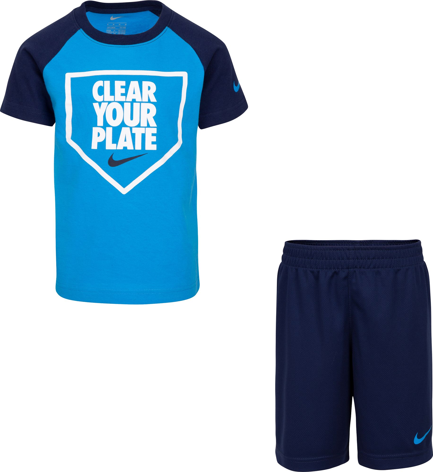 nike t shirt and shorts set