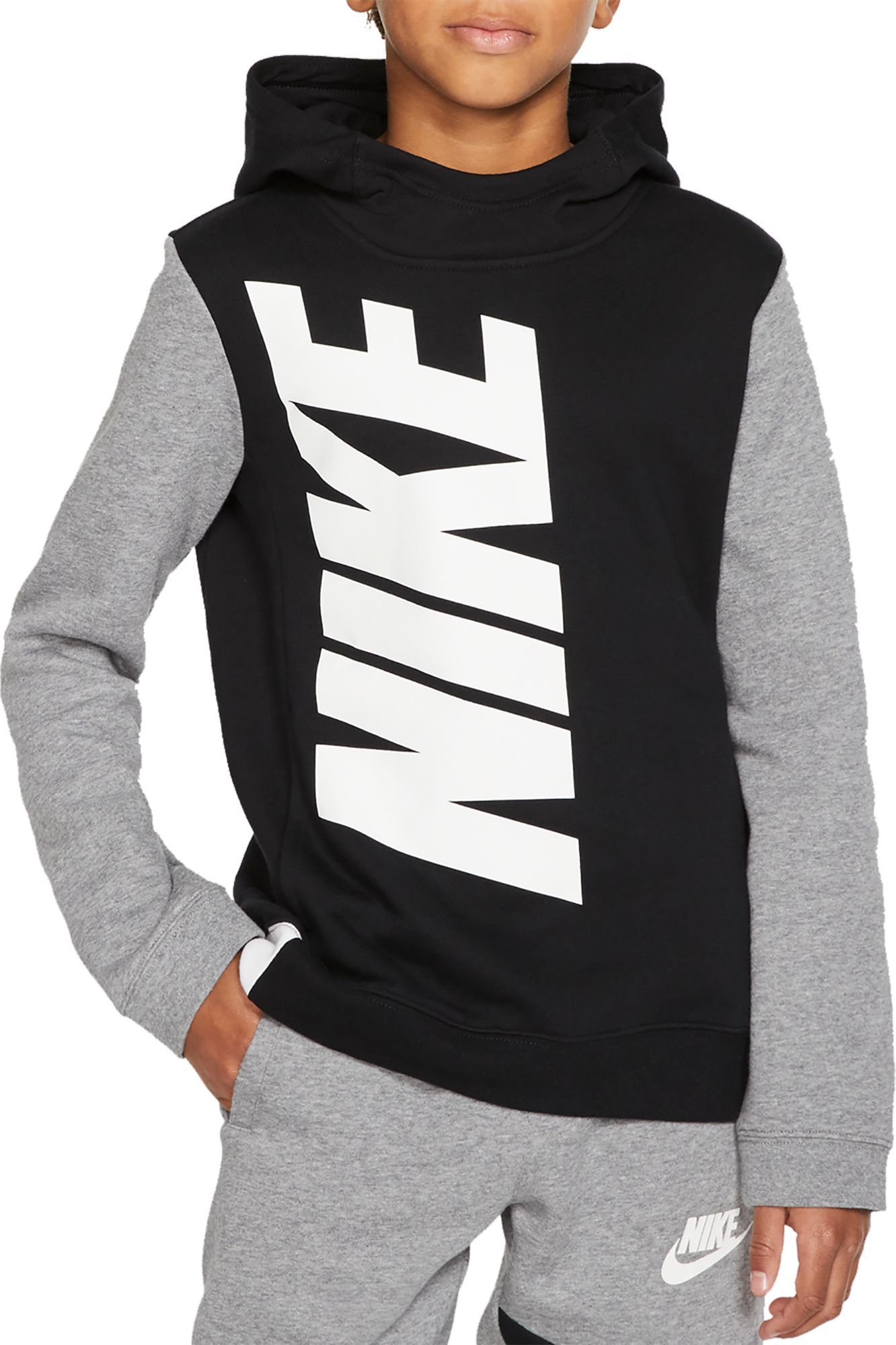 boys nike hoodie black