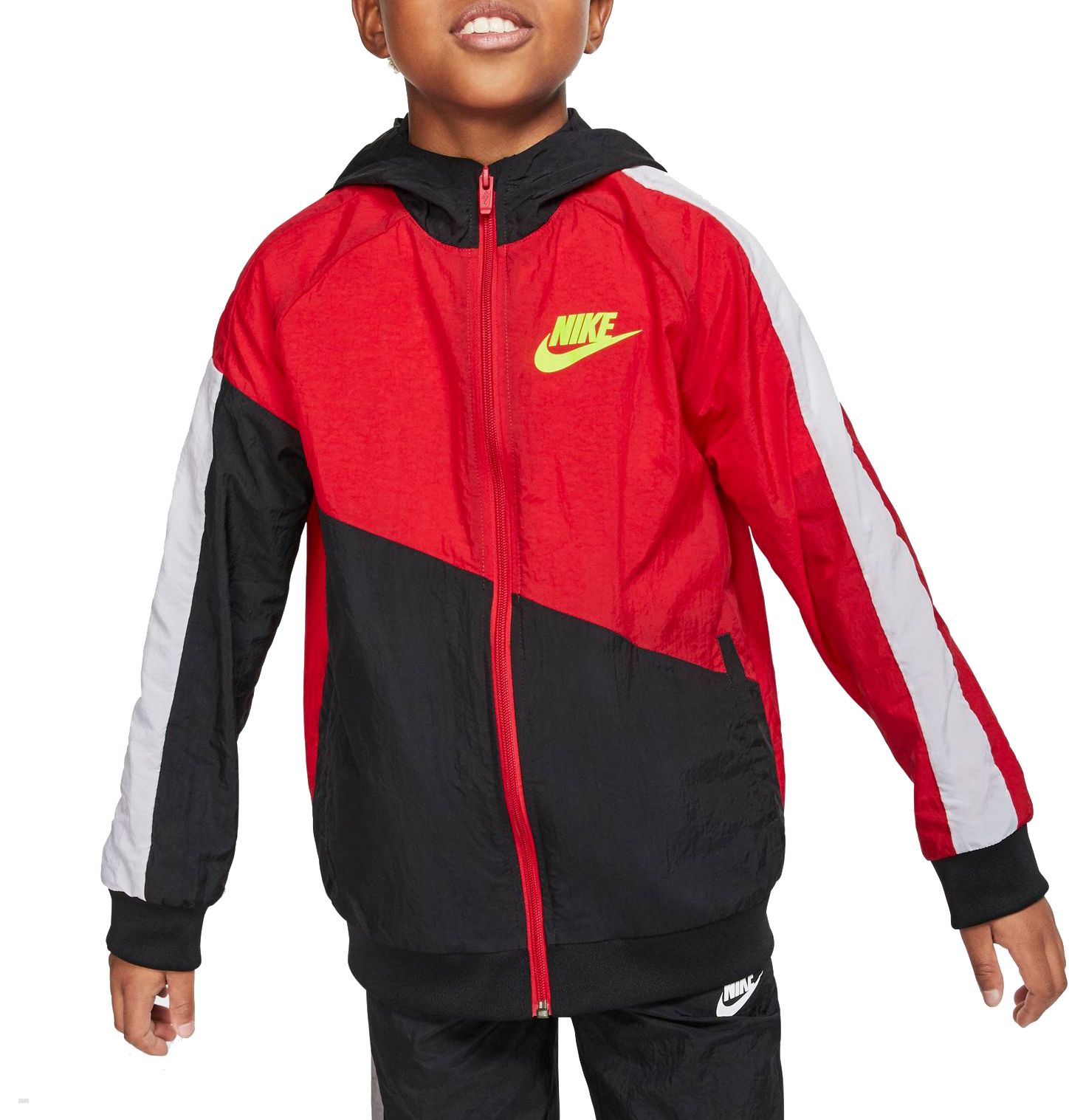 red nike jacket boys