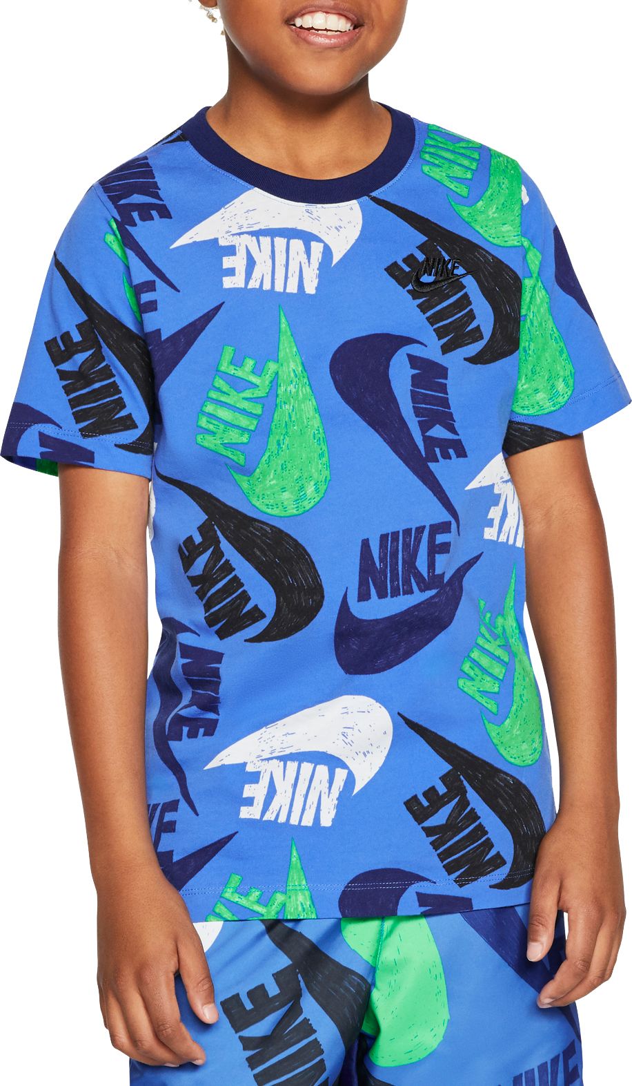t shirt nike blu
