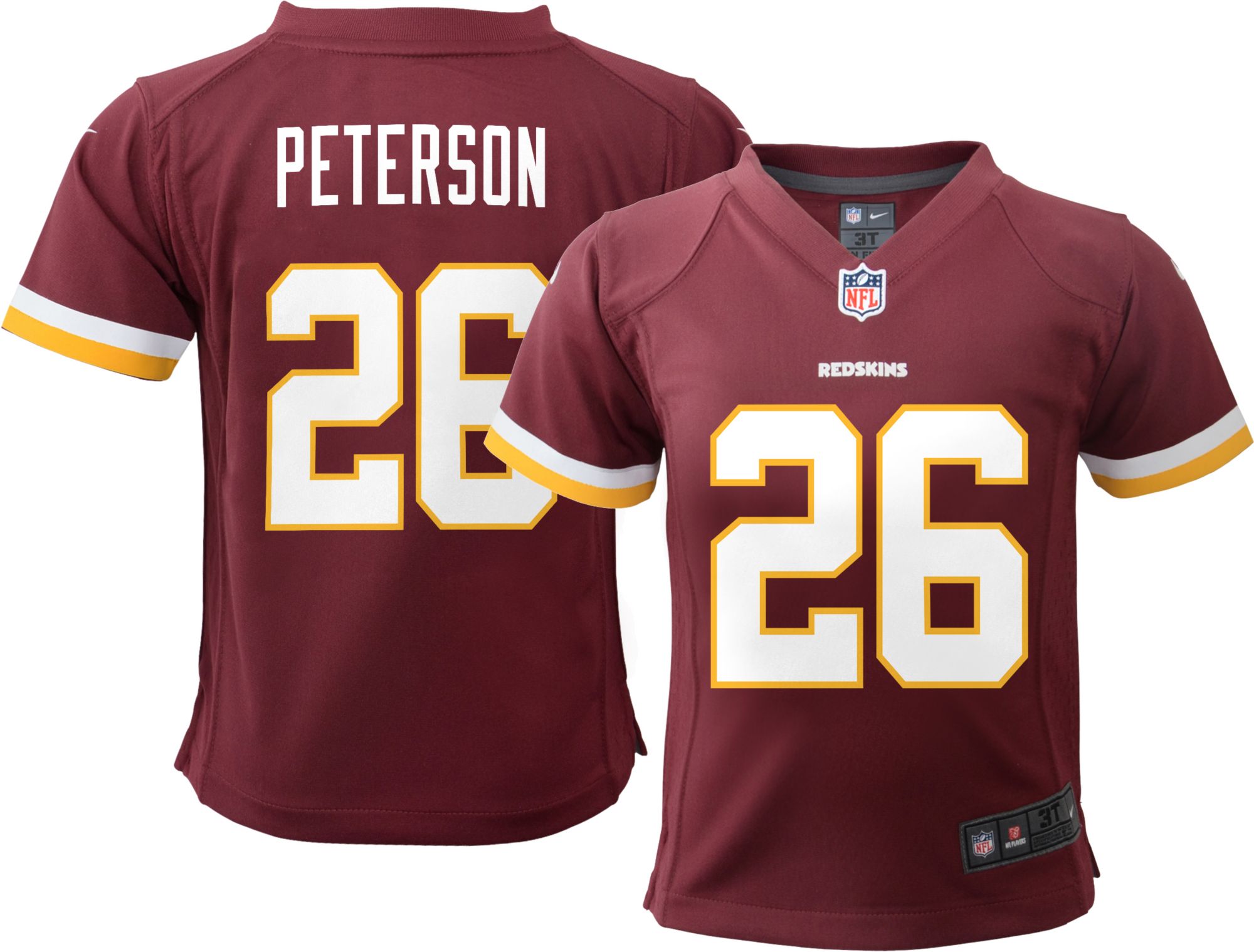 redskins boys jersey