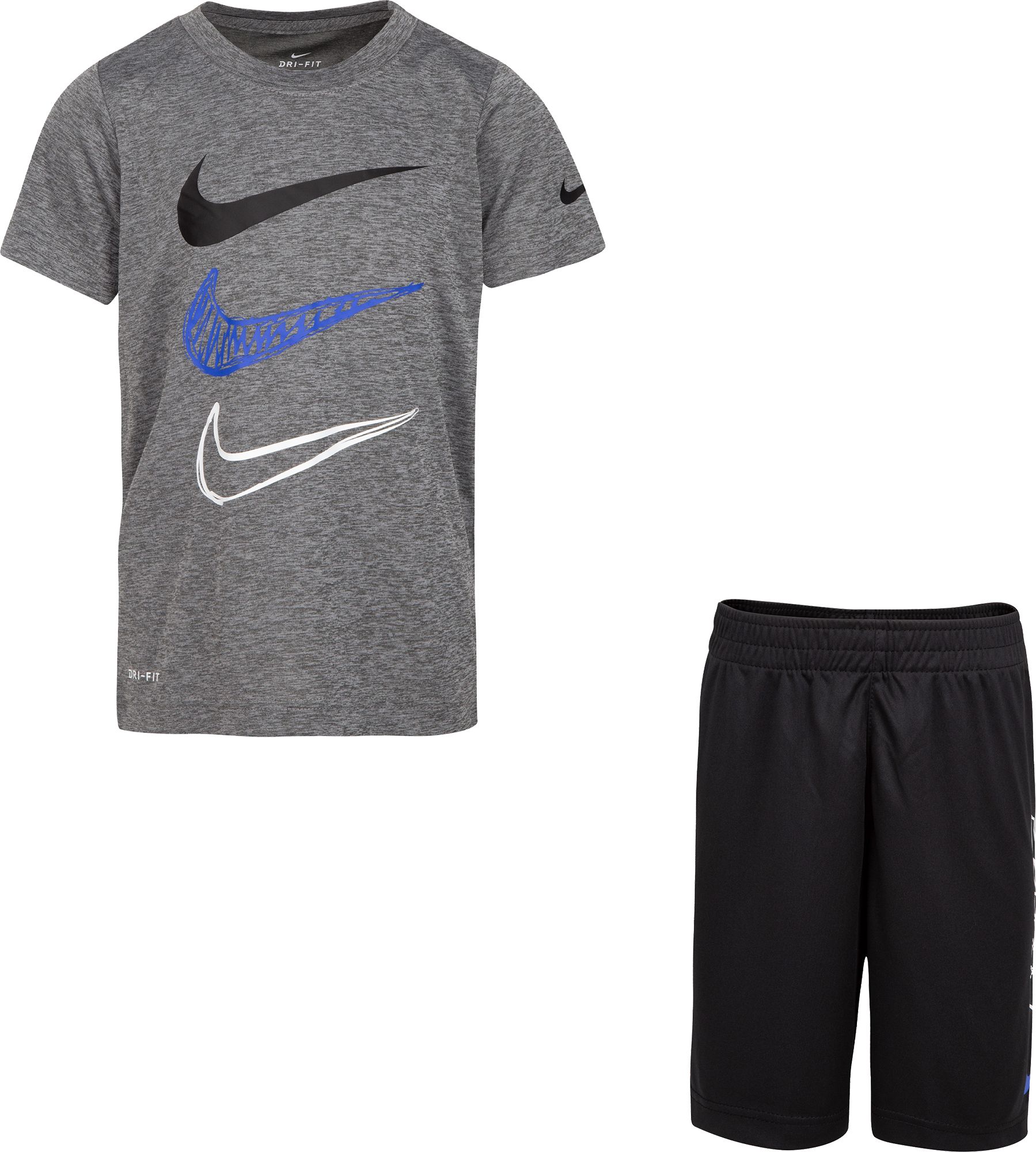 boys nike shorts and tshirt