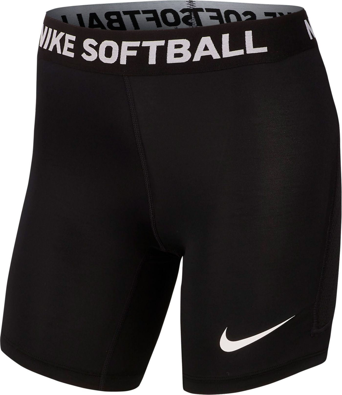 Nike Girls Dri FIT Softball Slider Shorts Dick s Sporting Goods