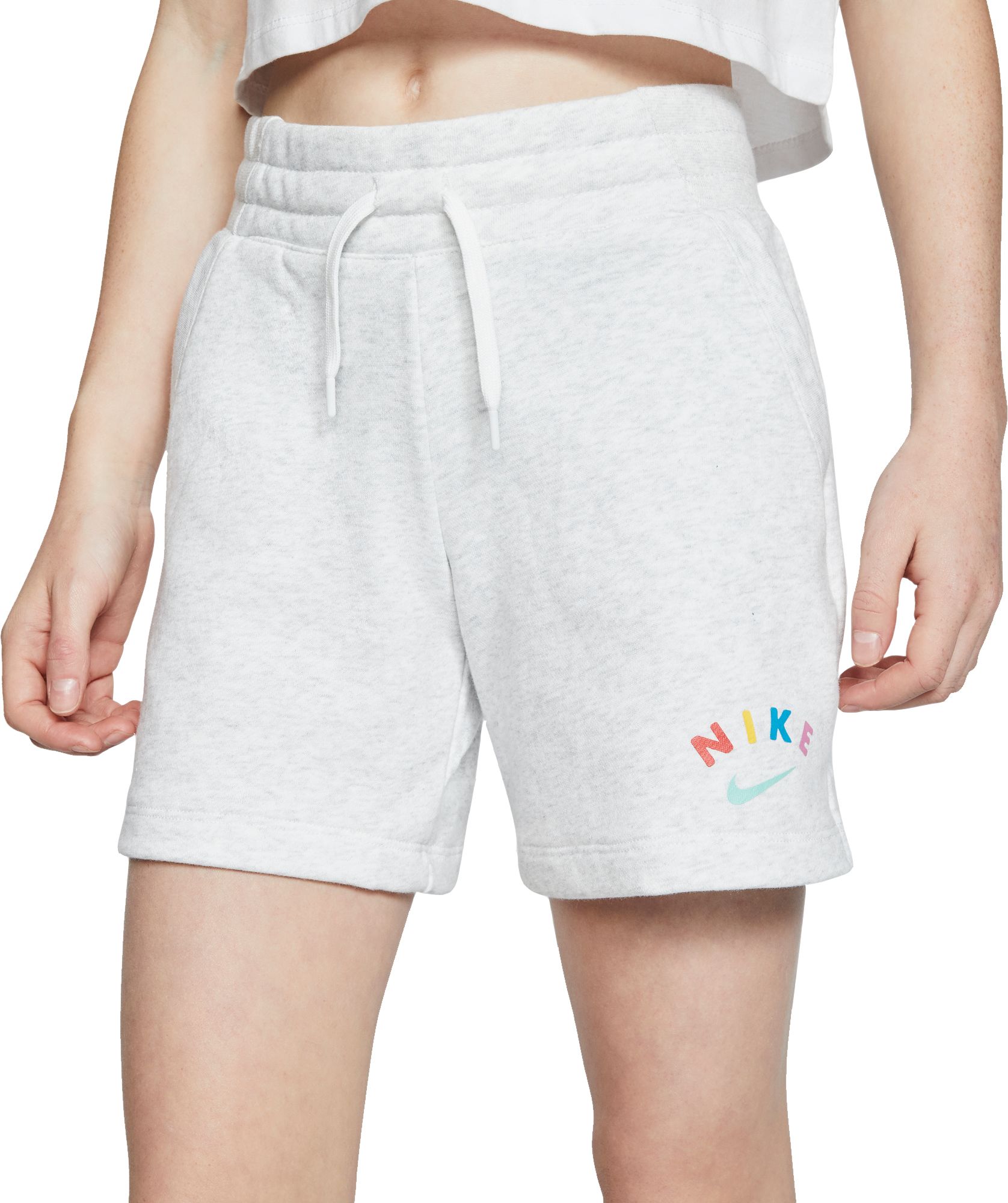 nike fleece shorts girls