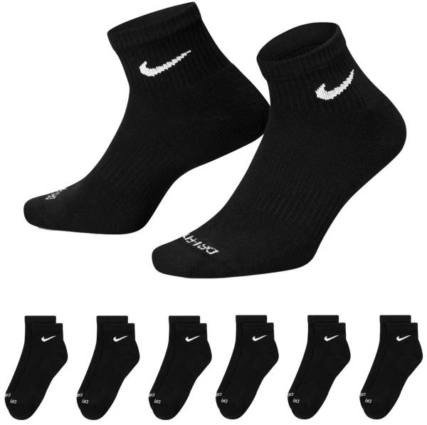 Nike Men's Dri-FIT Quarter Socks - 6 Pack | DICK'S Sporting Goods
