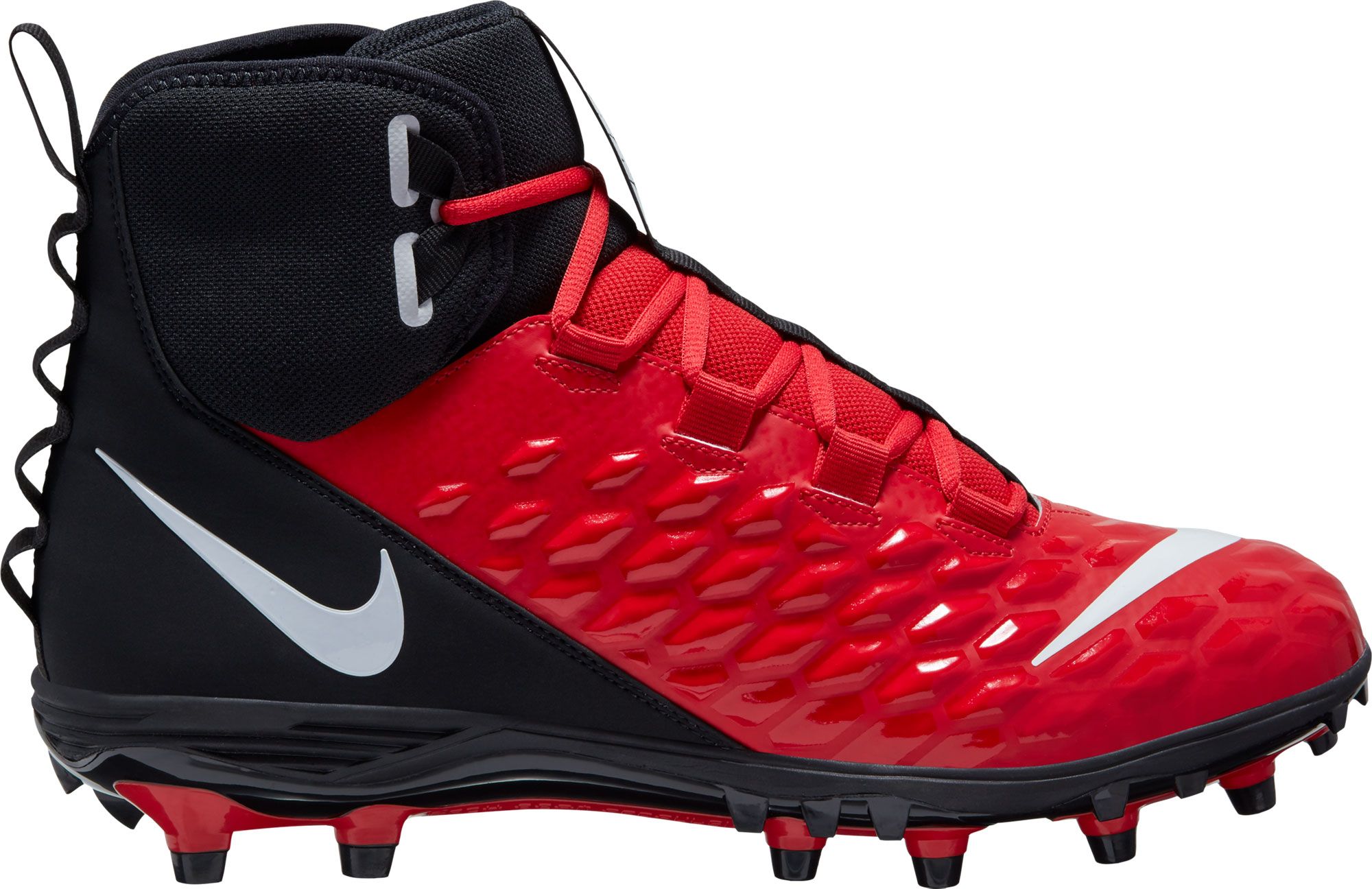 red and black nike soccer shoes
