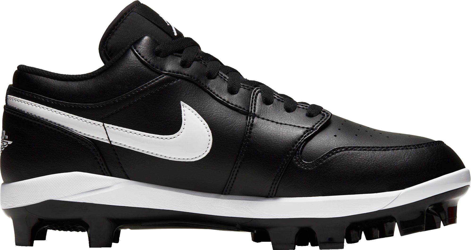 jordan 1 cleats black