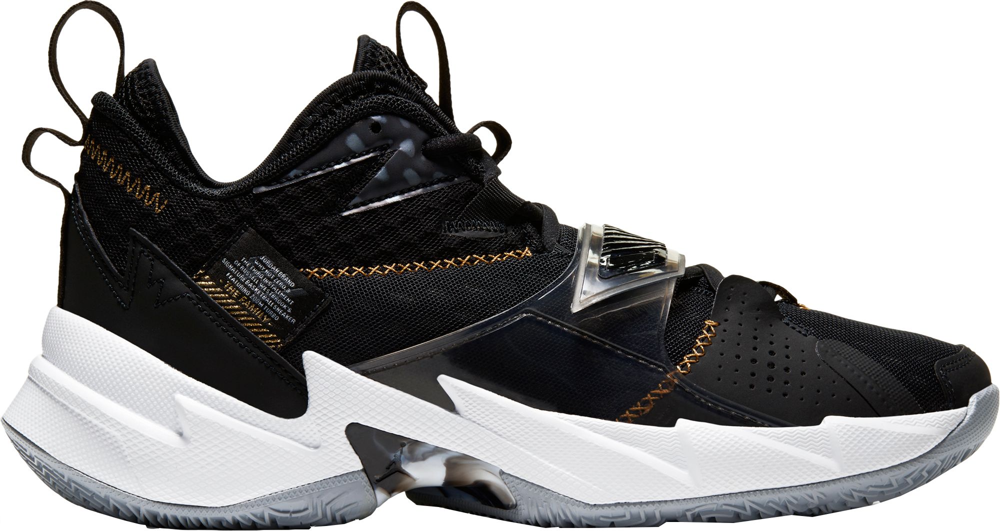 black and gold jordans with strap