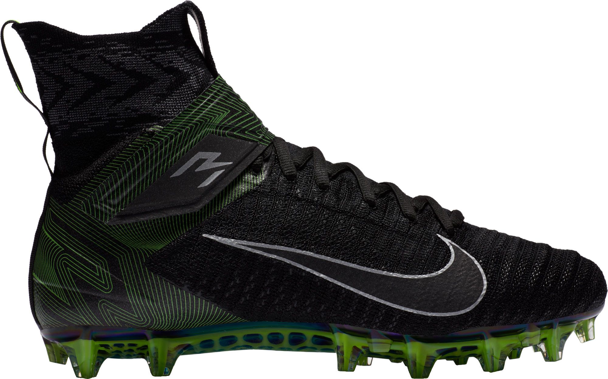 all black football cleats