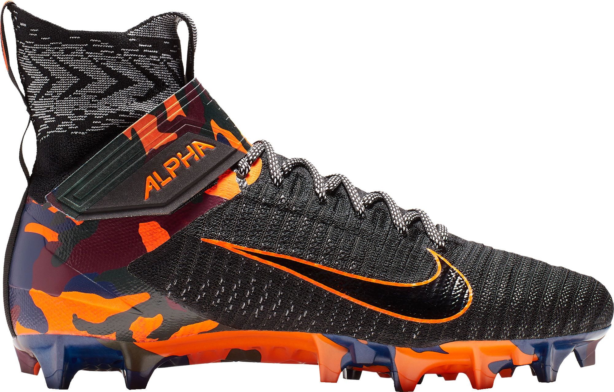 orange mens football cleats