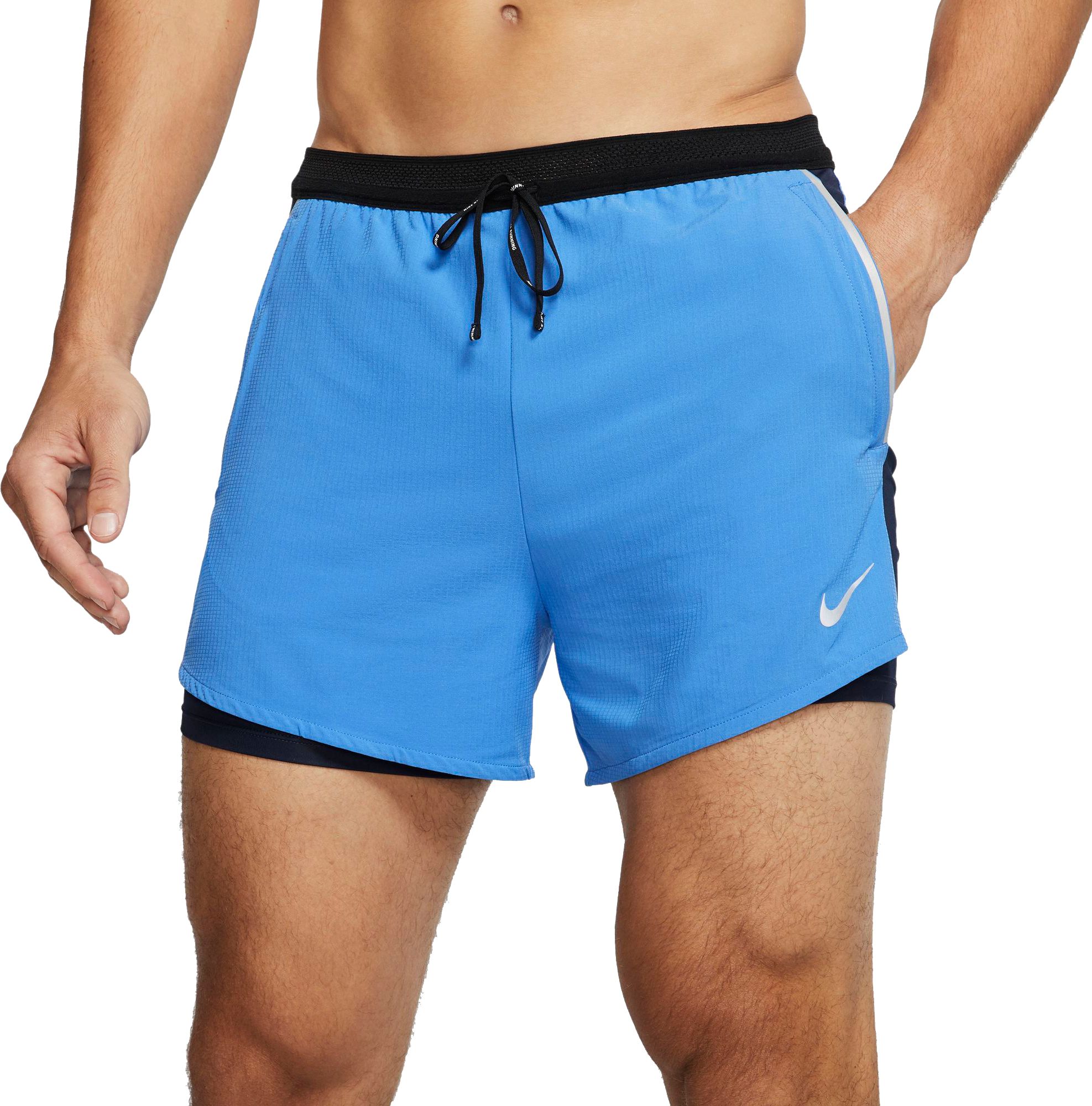 mens nike 2 in 1 running shorts