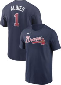BreakingT Atlanta Braves Ronald Acuña Jr. and Ozzie Albies White Graphic T- Shirt
