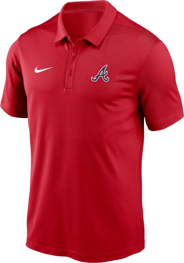 Nike Men's Atlanta Braves Red Dri-FIT Franchise Polo