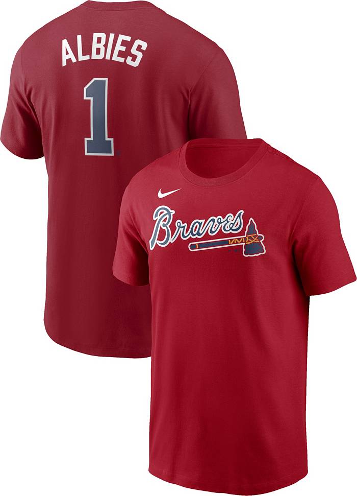 Men's Nike Austin Riley Navy Atlanta Braves Name & Number T-Shirt