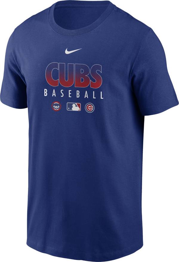 Download Nike Men's Chicago Cubs Blue Dri-FIT Baseball T-Shirt ...