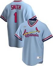 Men's Nike Ozzie Smith Light Blue St. Louis Cardinals Road Cooperstown  Collection Player Jersey