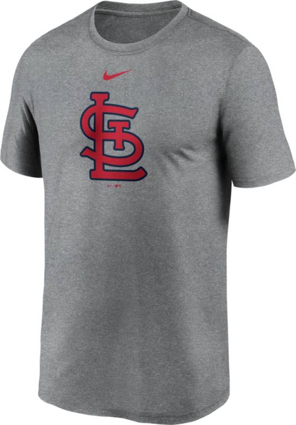 Nike Men&#39;s St. Louis Cardinals Grey Large Logo Legend Dri-FIT T-Shirt | DICK&#39;S Sporting Goods