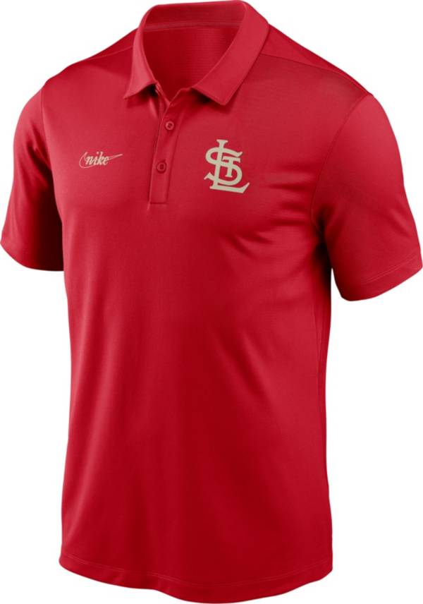 Nike Men's St. Louis Cardinals Red Cooperstown Vintage Dri-FIT Franchise Polo