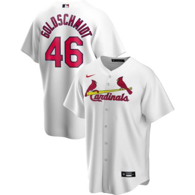 sorry, Nike Men's Replica St. Louis Cardinals Paul Goldschmidt #46 White Cool Base Jersey is currently out of stock