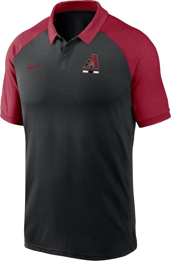 Nike Men's Arizona Diamondbacks Black Dri-FIT Legacy Raglan Polo