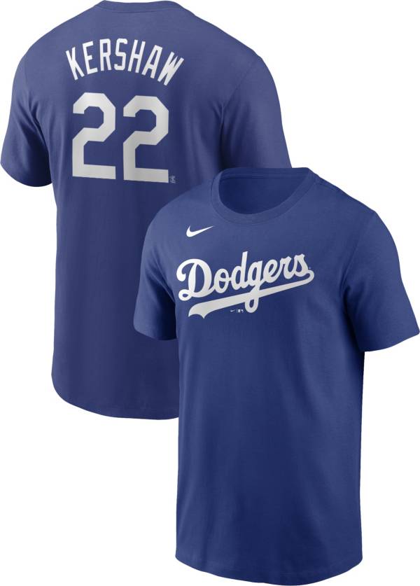 Nike Men's Los Angeles Dodgers Clayton Kershaw #22 Blue T-Shirt product image