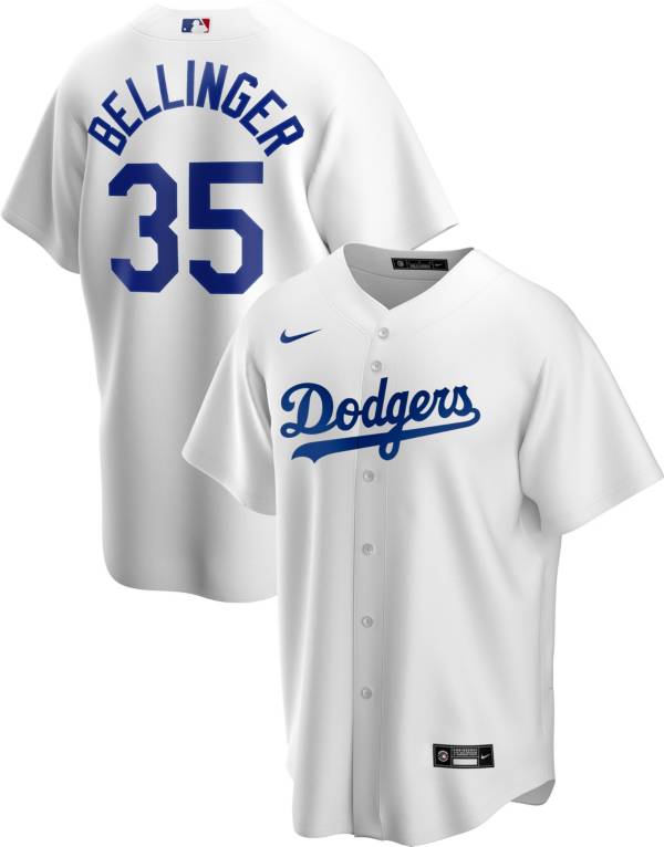ملف علاقي بلاستيك Los Angeles Dodgers 35 Cody Bellinger White Cool Base Jersey ملف علاقي بلاستيك