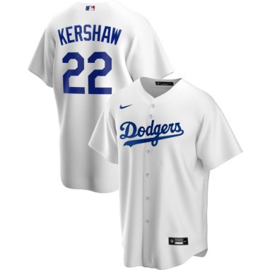 sorry, Nike Men's Replica Los Angeles Dodgers Clayton Kershaw #22 White Cool Base Jersey is currently out of stock