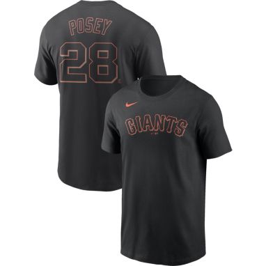 sorry, Nike Men's San Francisco Giants Buster Posey #28 Black T-Shirt is currently out of stock