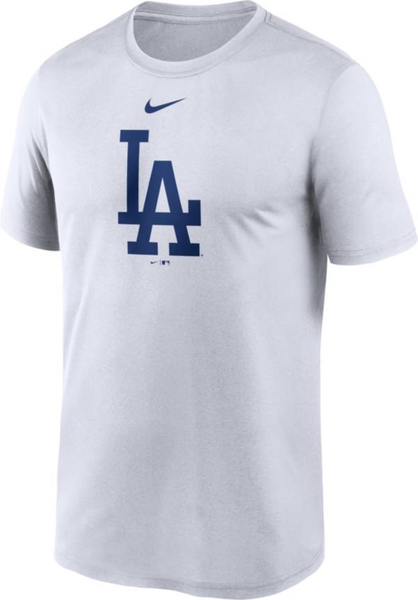 Nike Men's Los Angeles Dodgers White Large Logo Legend Dri-FIT T-Shirt