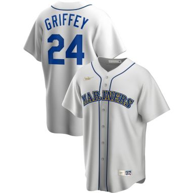 sorry, Nike Men's Seattle Mariners Ken Griffey Jr. #24 White Cooperstown V-Neck Pullover Jersey is currently out of stock
