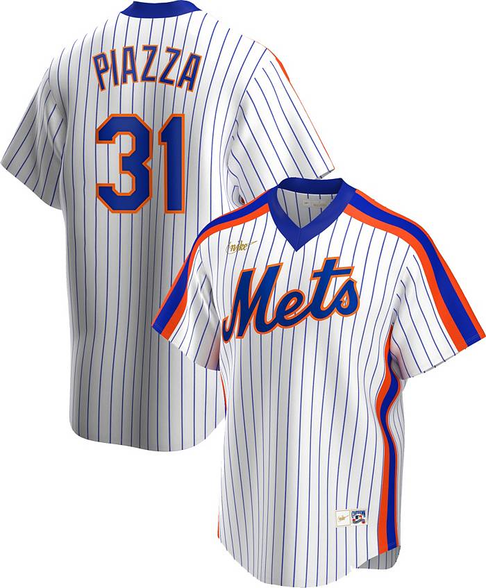 Nike Men's New York Mets Mike Piazza #31 White Cooperstown V-Neck