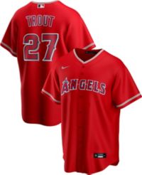 Nike Anaheim Los Angeles Angels Mike Trout #27 Grey Road Replica