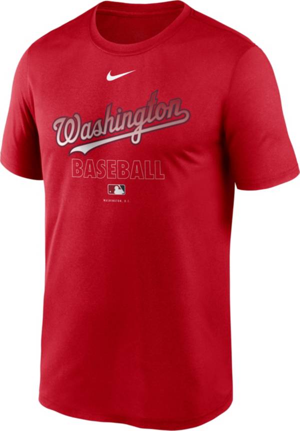 Nike Men's Washington Nationals Red Authentic Collection Legend Dri-FIT T-Shirt